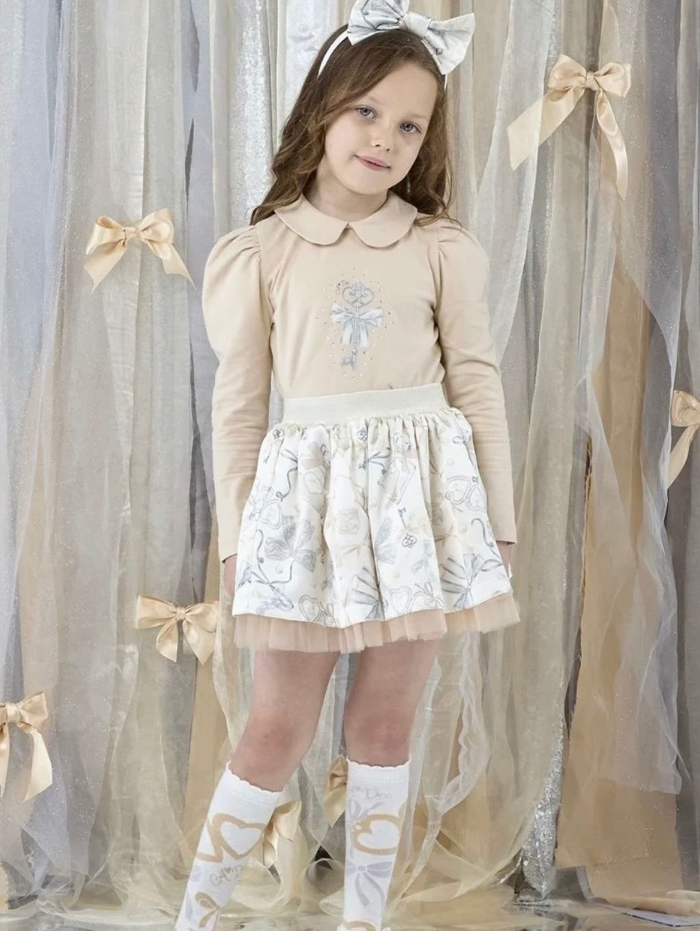 A’Dee - Brie bow print skirt set