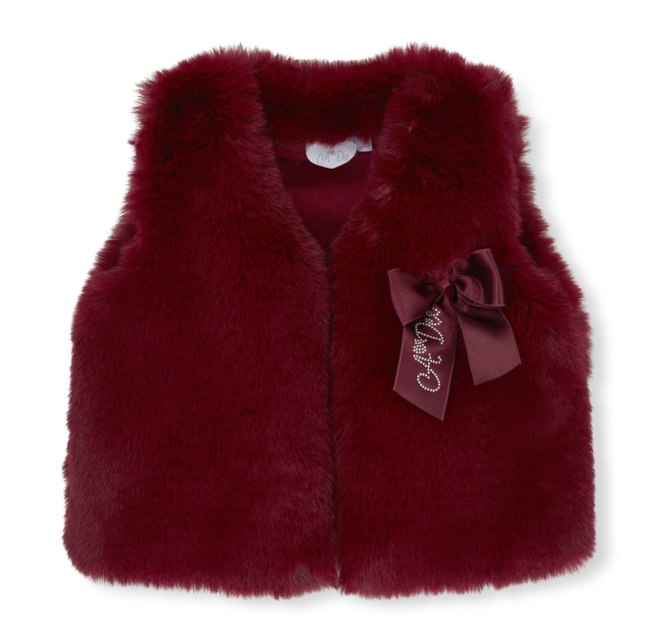 A’Dee - Anna fur gilet deep cherry