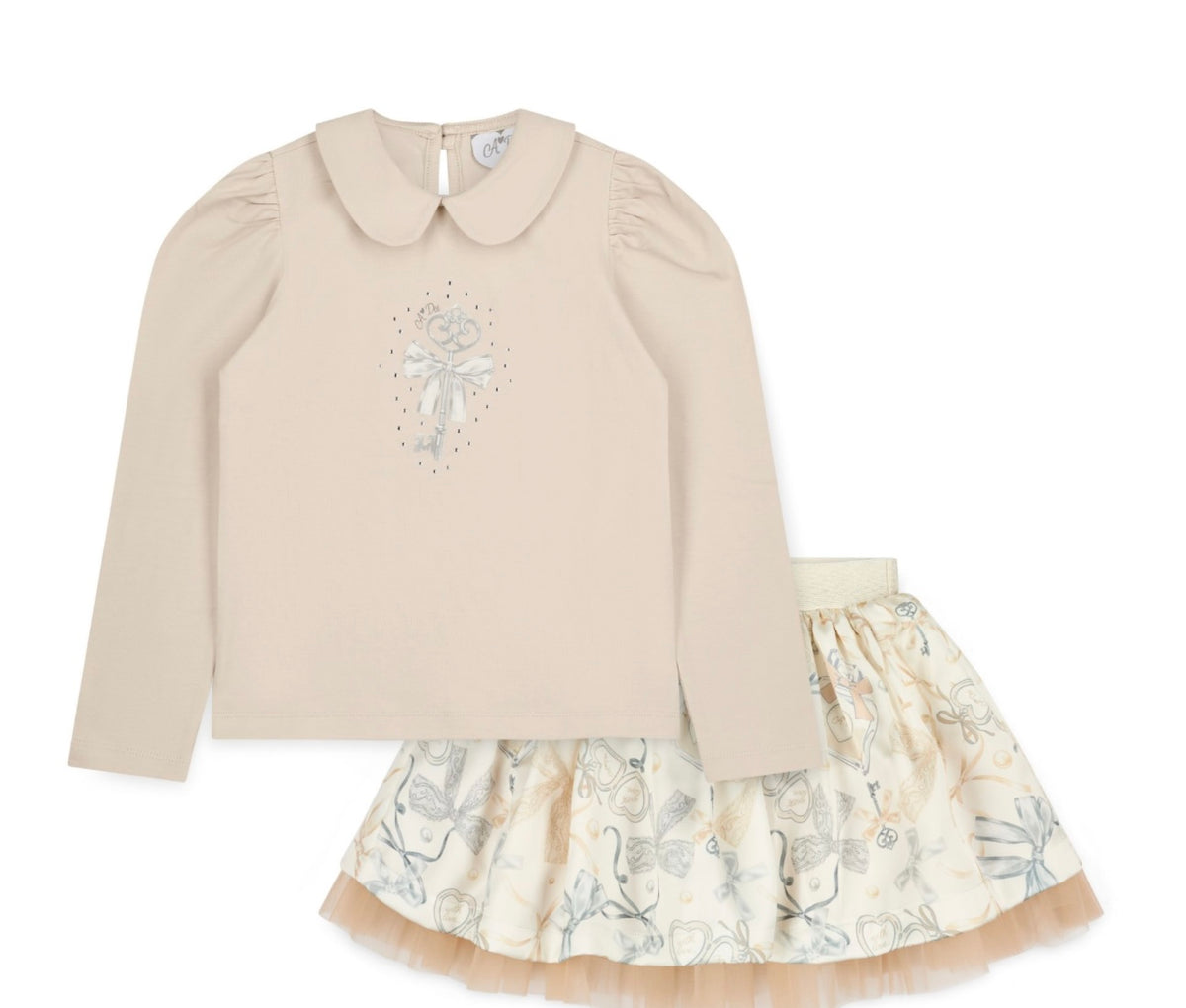 A’Dee - Brie bow print skirt set