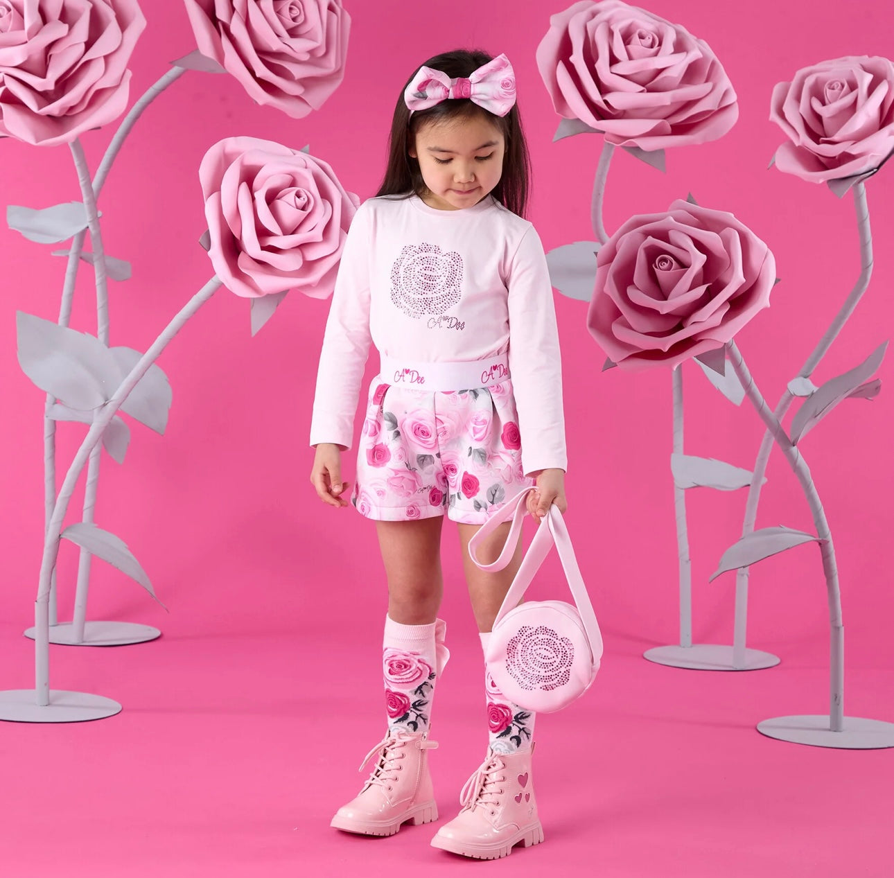 A’Dee - Amaya rose print short set