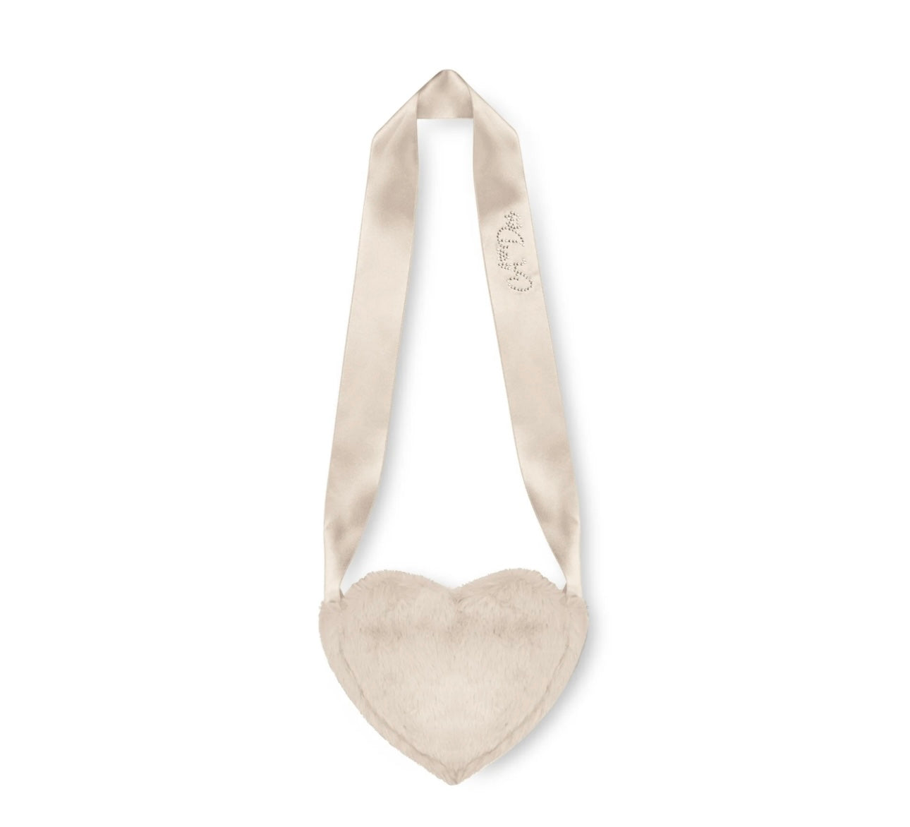 A’Dee - Alma fur heart bag beige