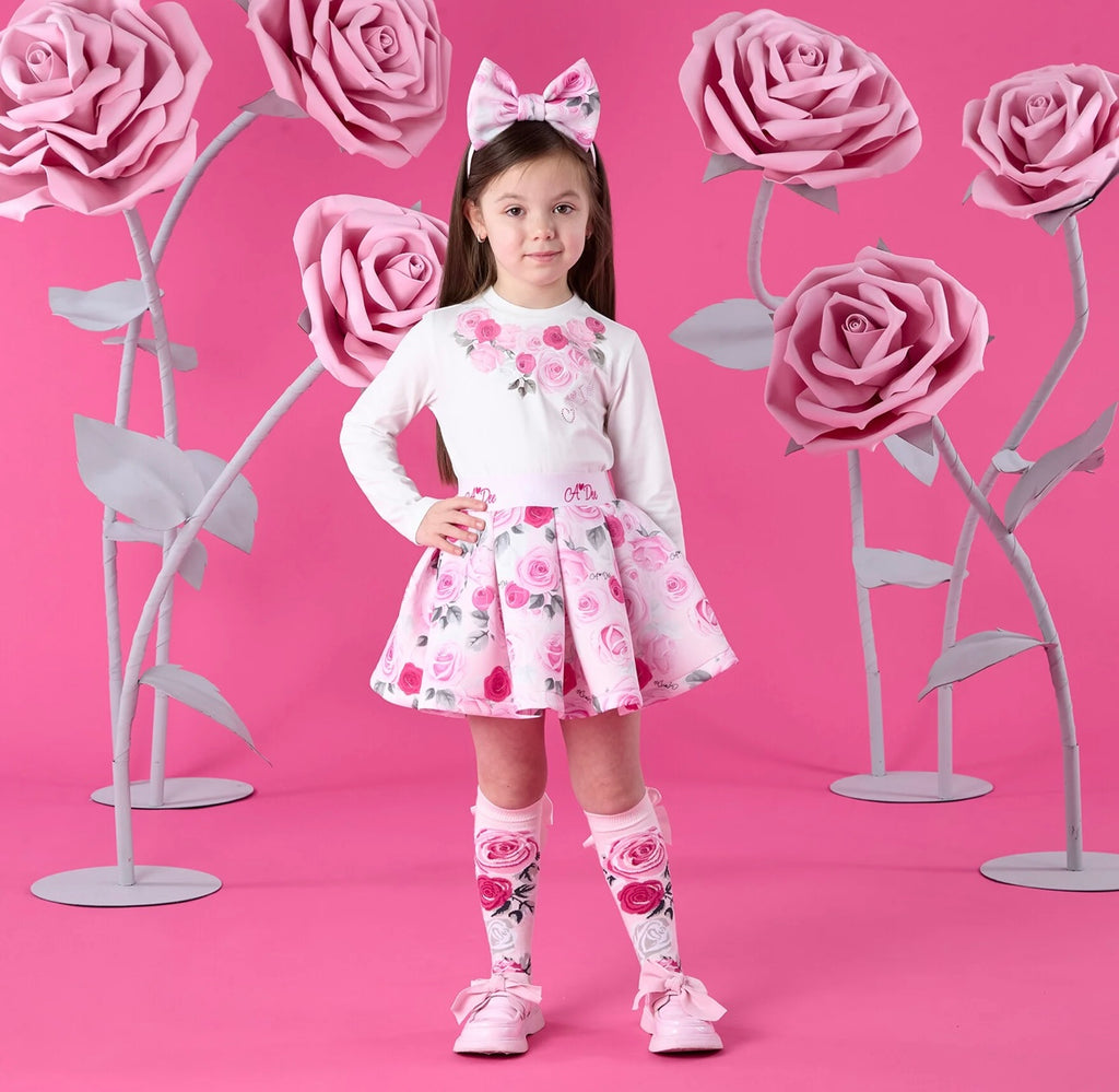 A’Dee - Ariella rose print skirt set