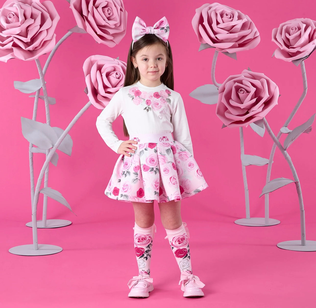 A’Dee - Ariella rose print skirt set