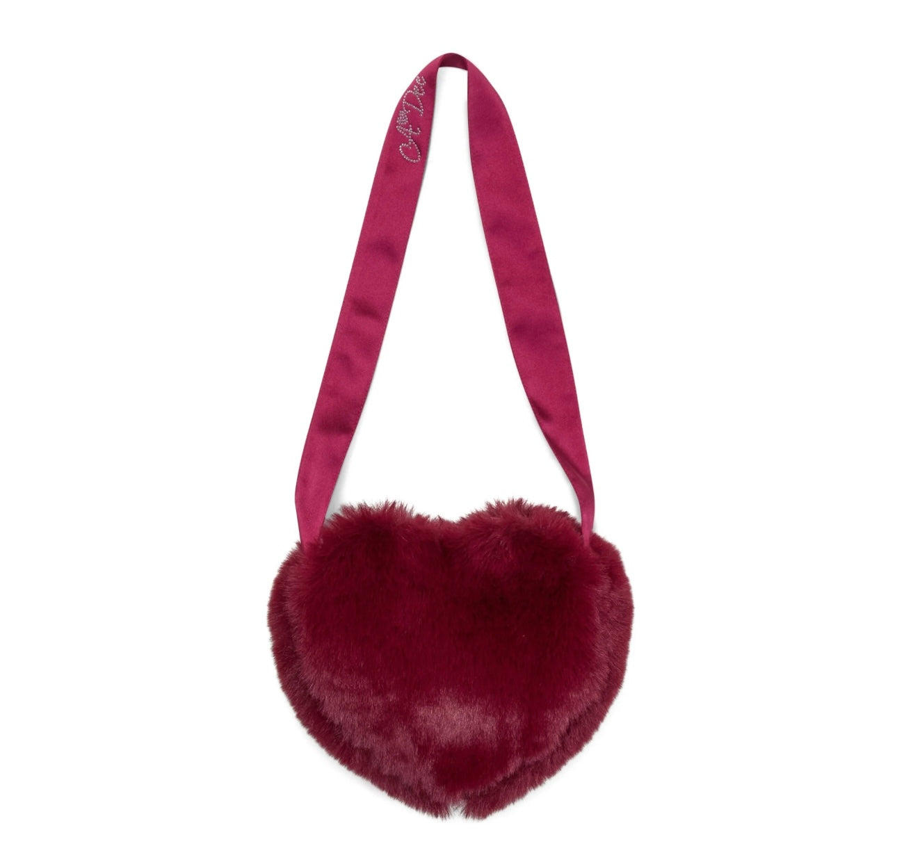 A’Dee - Alma fur heart bag deep cherry