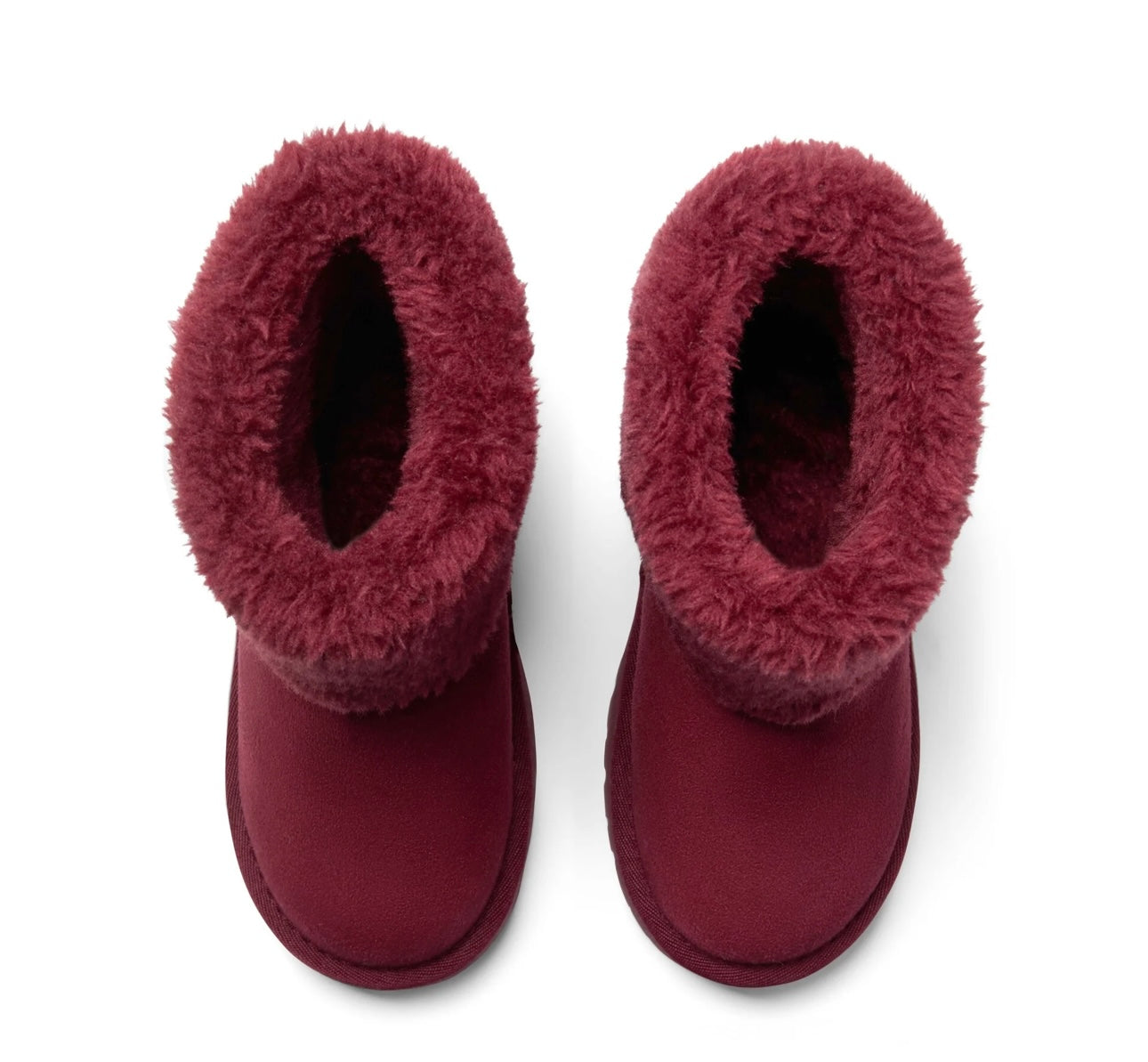 A’Dee - Fluffie fur trimmed boot deep cherry