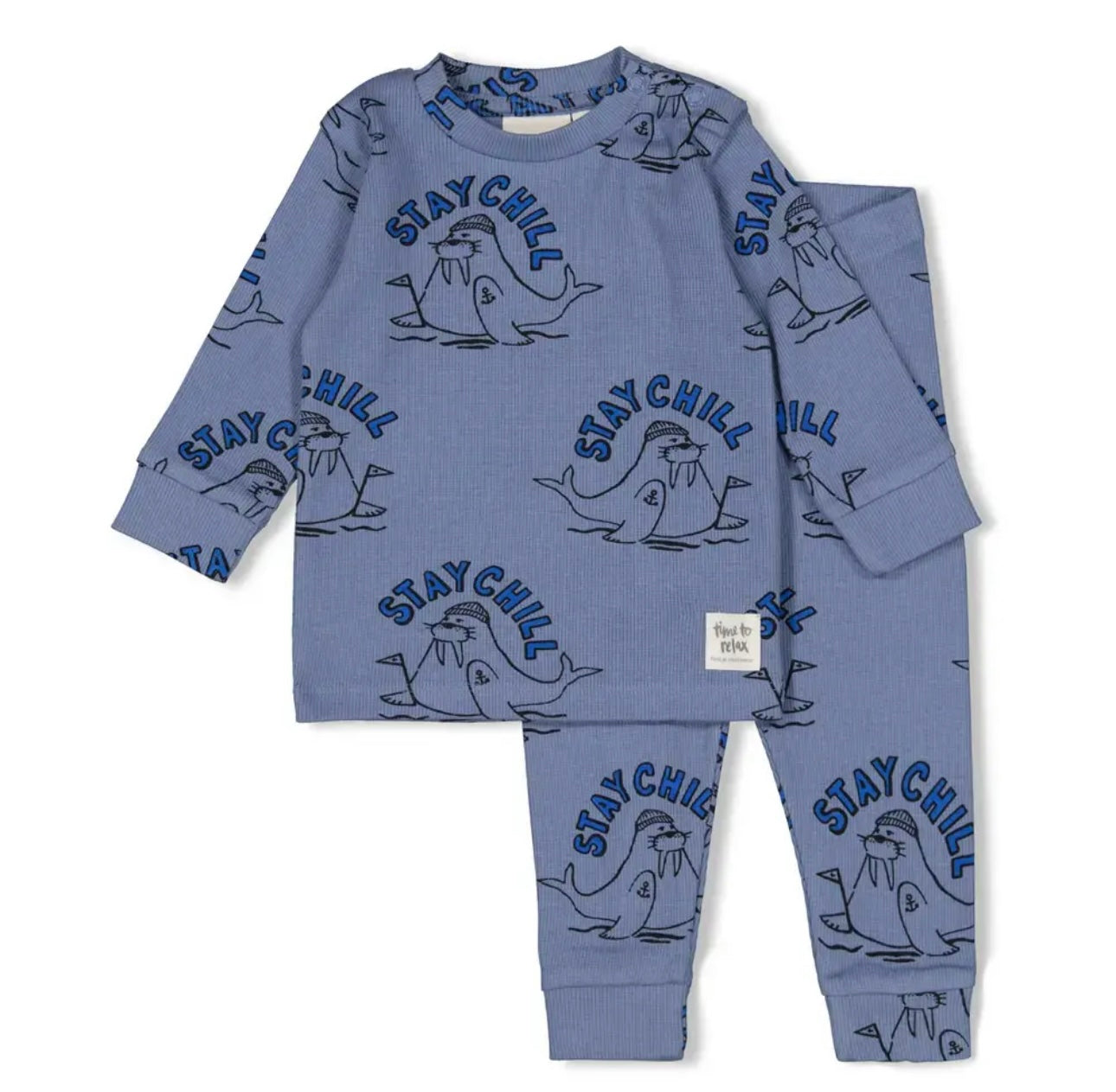 Feetje premium - Willy Walrus pyjama blauw