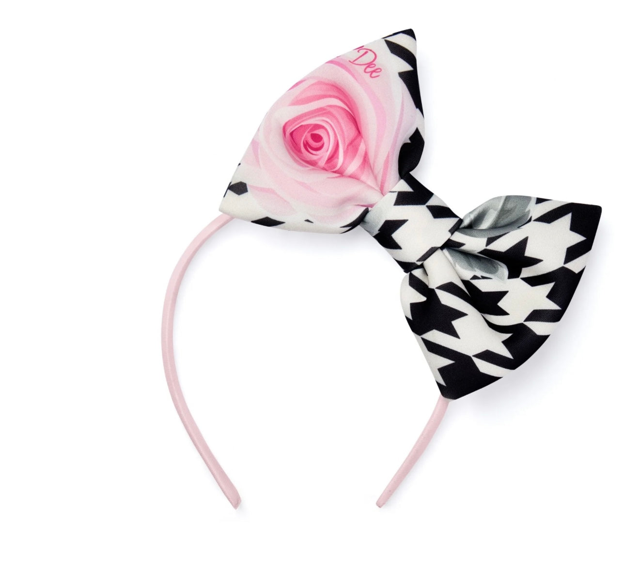 A’Dee - Allie printed bow headband black