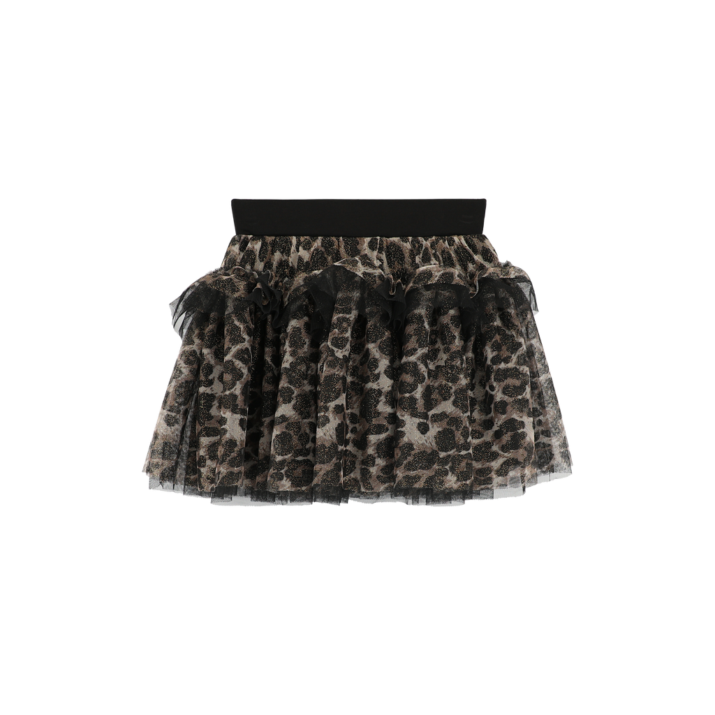 Angel’s face - leopard tulle skirt