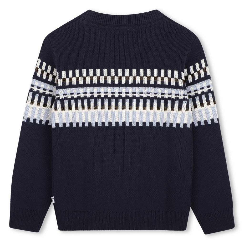 Hugo Boss - trui marine print
