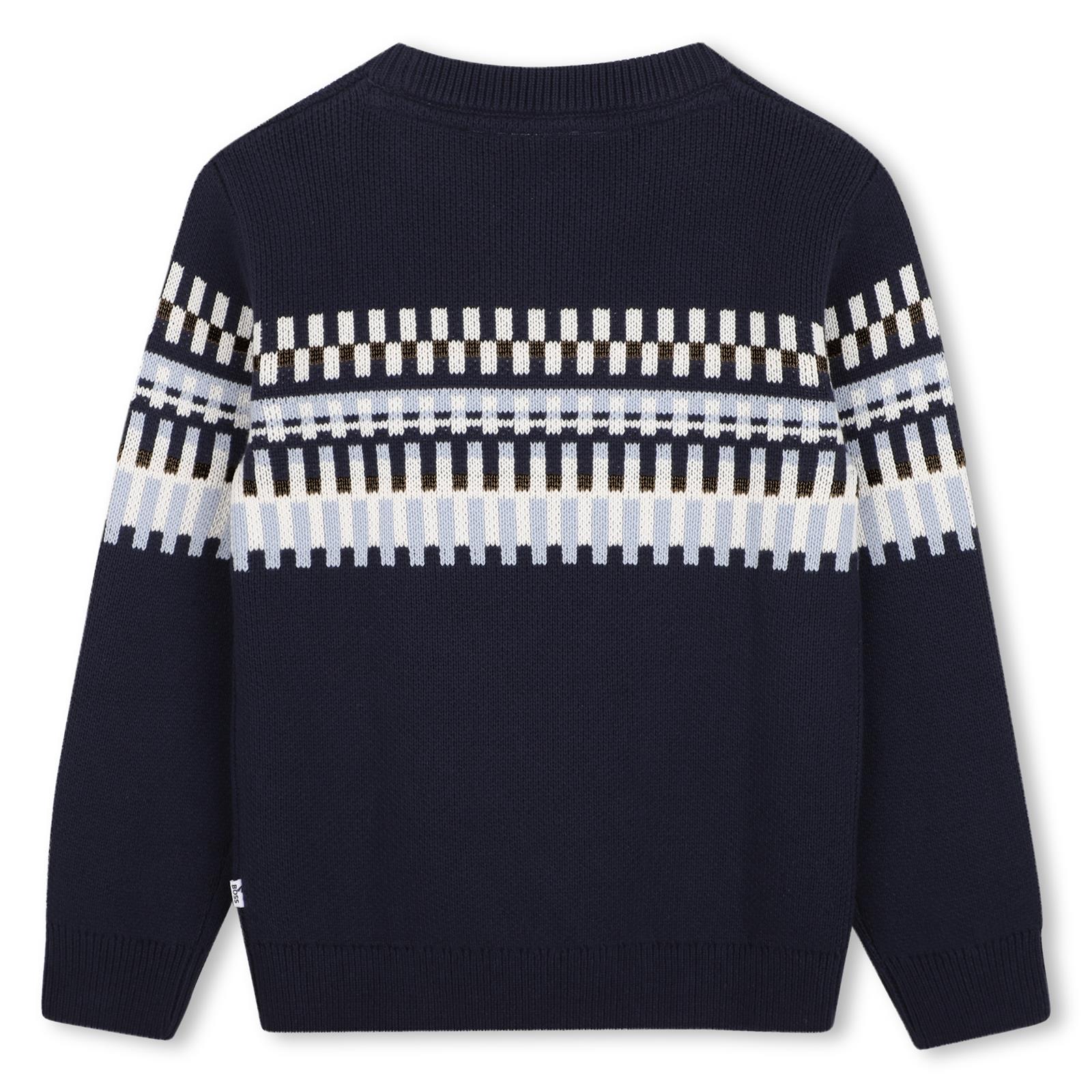 Hugo Boss - trui marine print