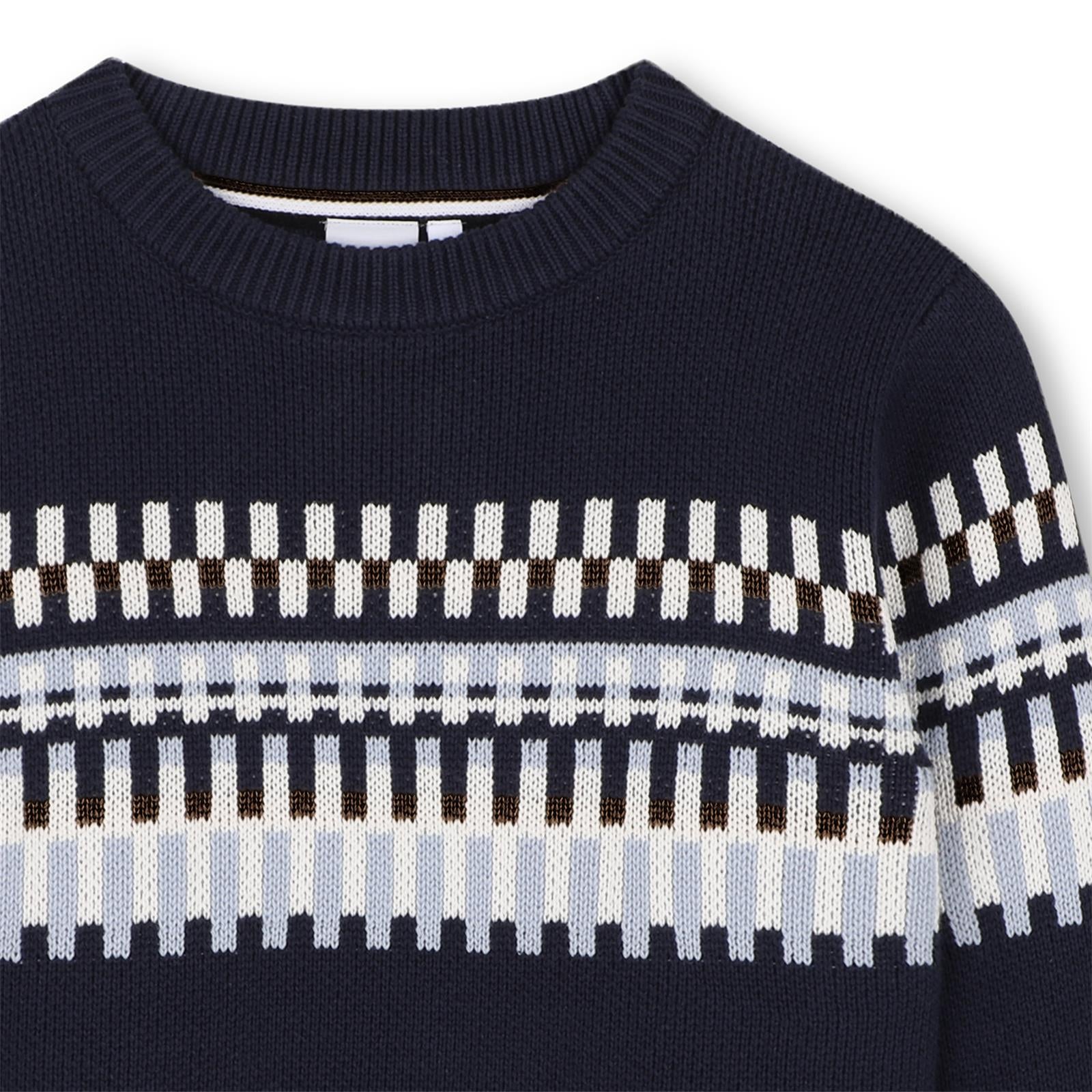 Hugo Boss - trui marine print