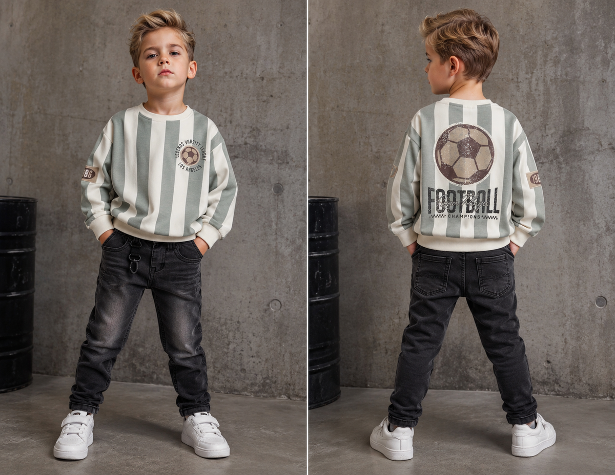 Sweater voetbal groen