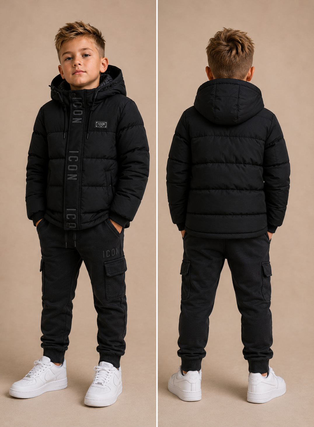 Icon Original winterjas zwart