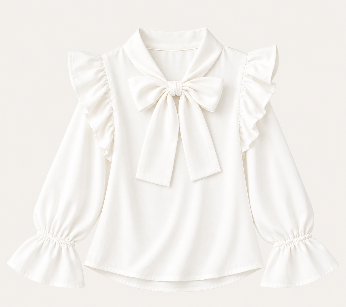 Satijnen blouse offwhite