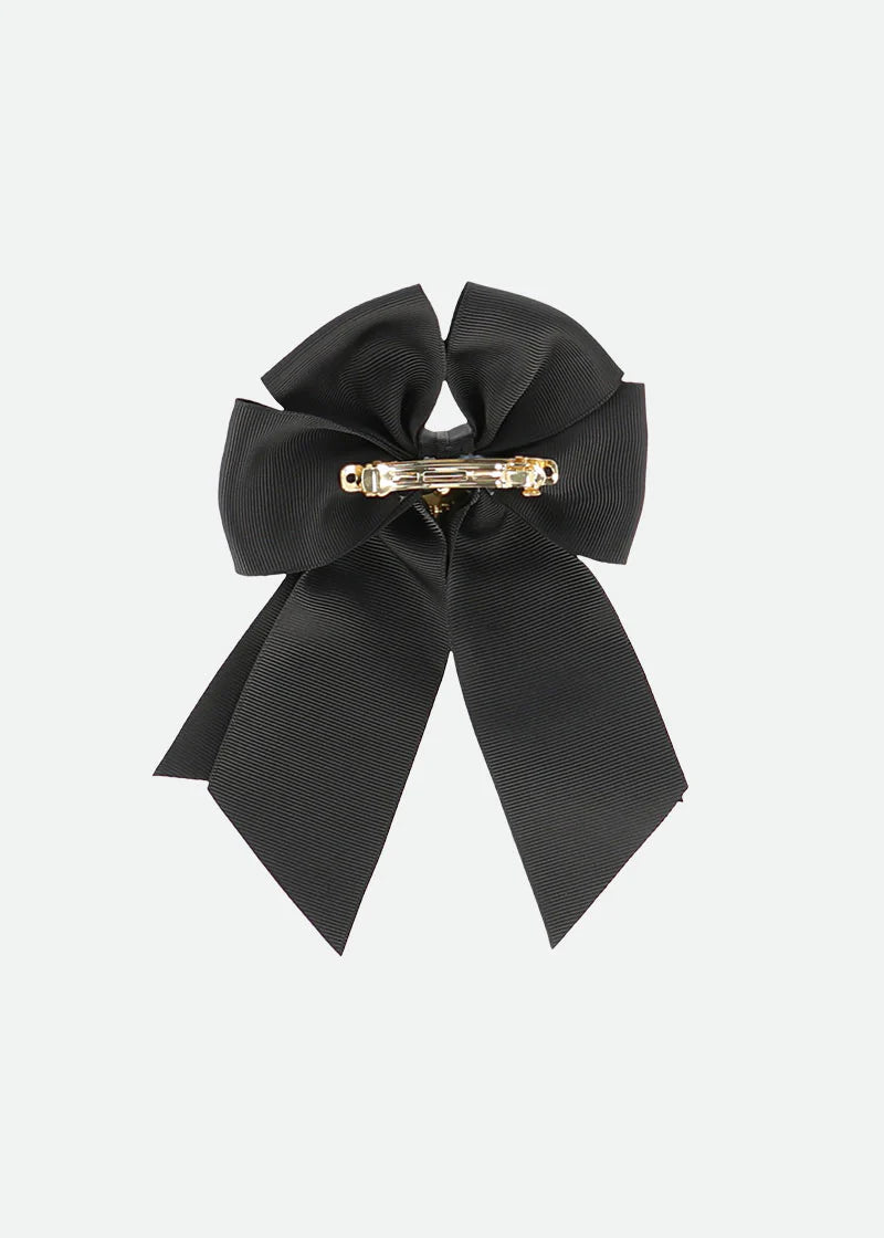 Angel’s face - french bow clip black