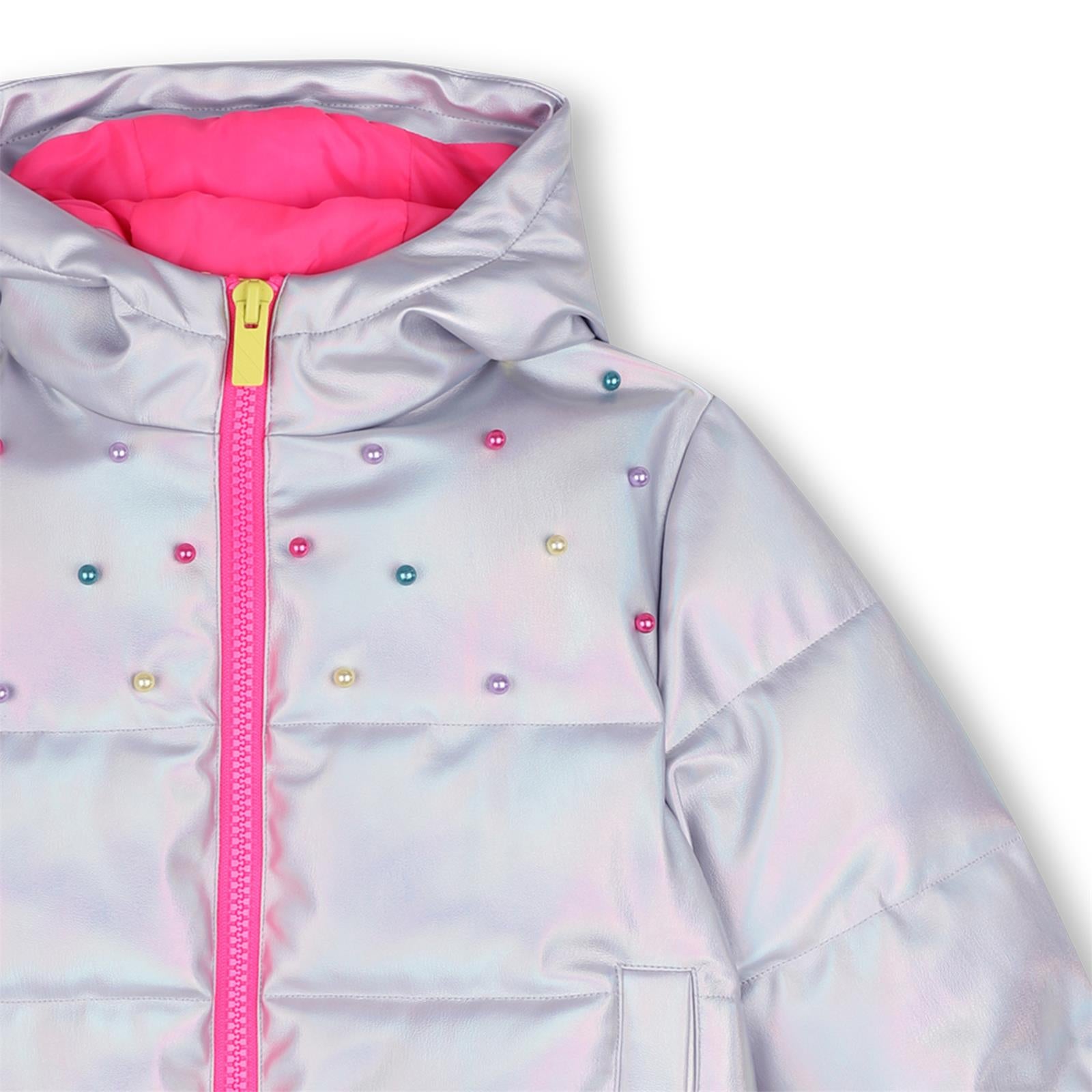 Billieblush - winterjas dons metallic
