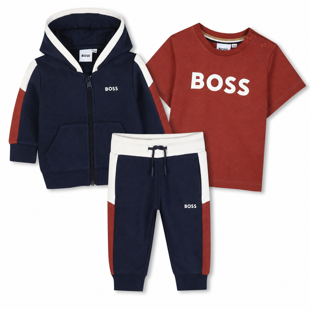 Hugo Boss - joggingpak 3 delig donkerblauw