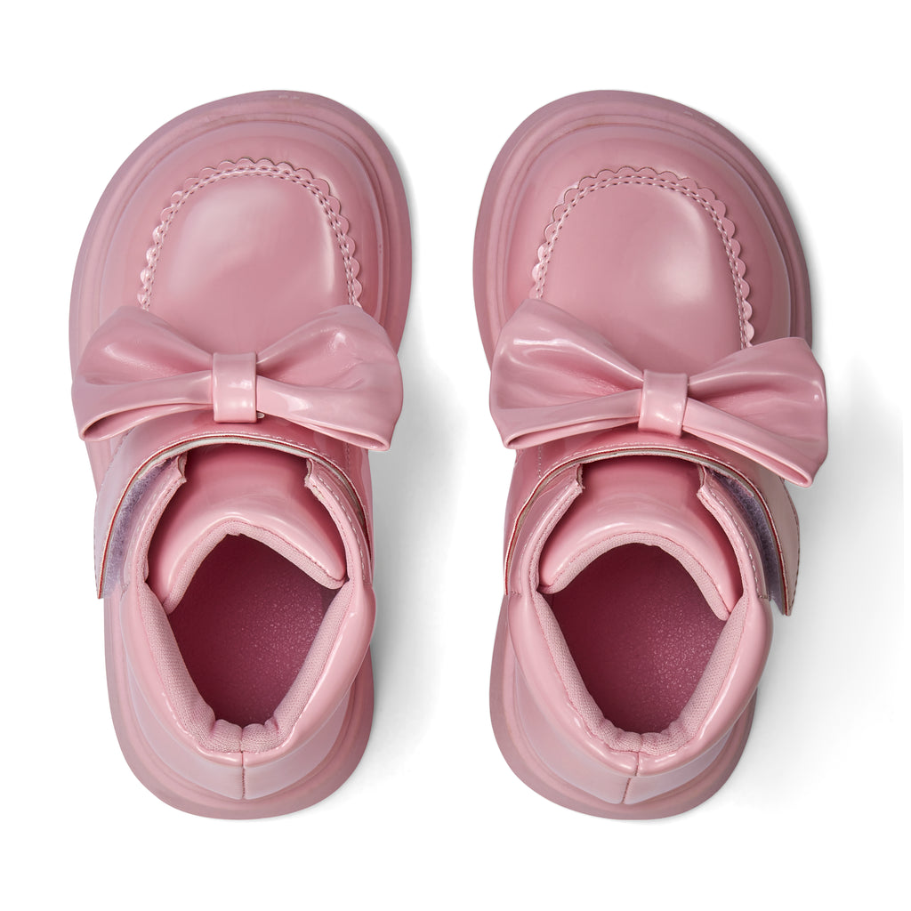 Little A - Bowe bow boot pink