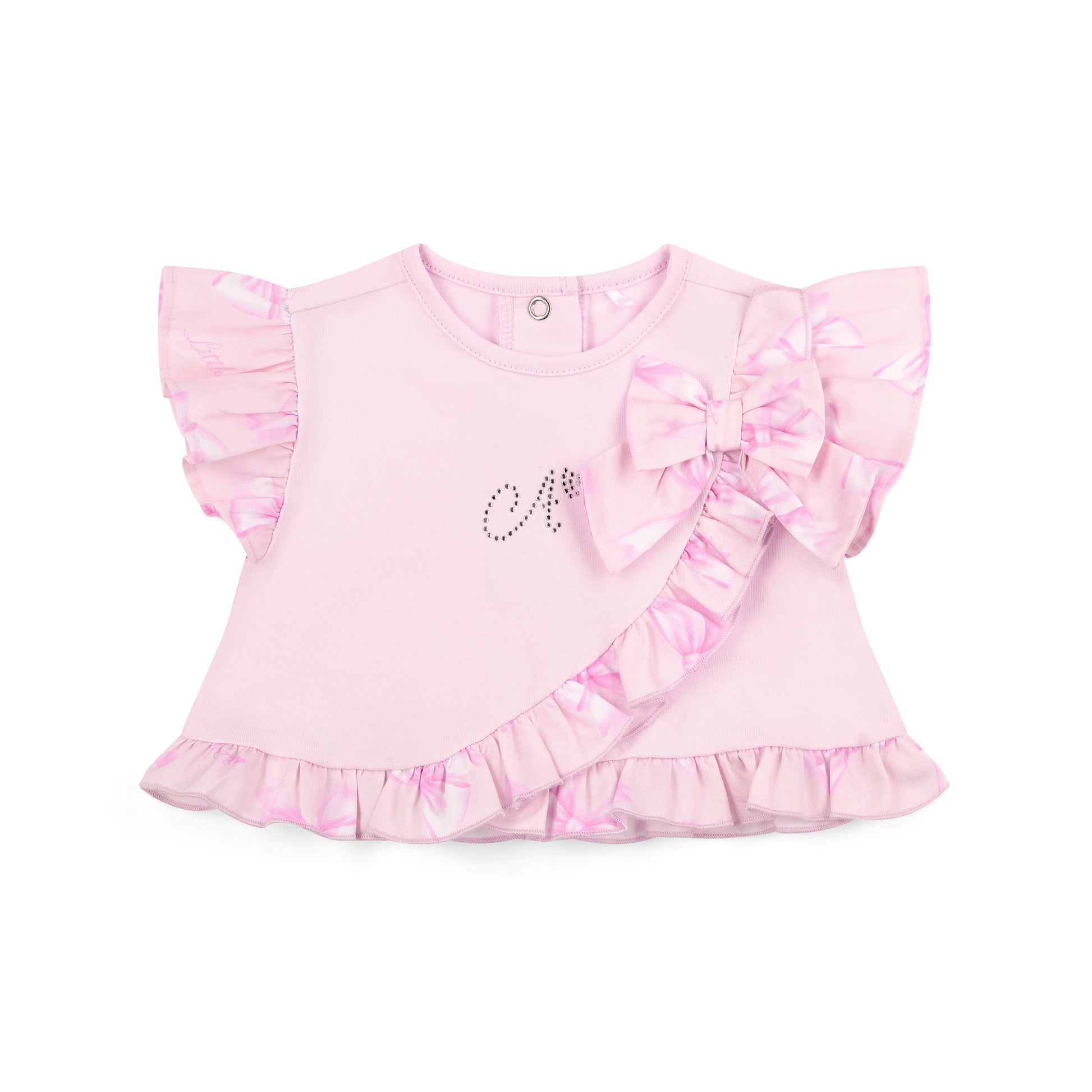 Little a perfectly pink - Ocean pant set