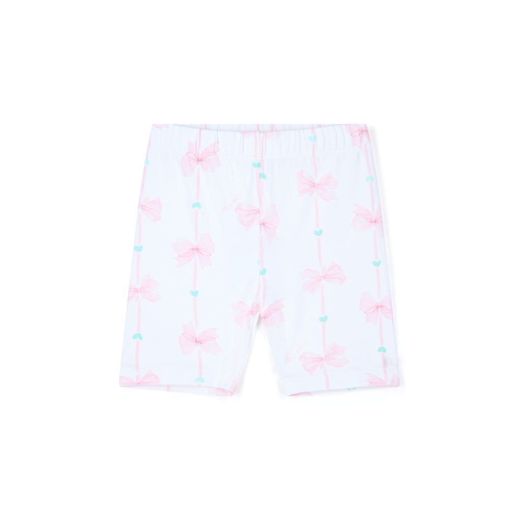 A’Dee bowtique chic - Rebecca biker shortset pink blossom